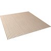 Ekena Millwork 94H x 3/8T Adjustable Wood Slat Wall Panel Kit w/ 1W Slats, Hickory contains 42 Slats SWW84X94X0375HI